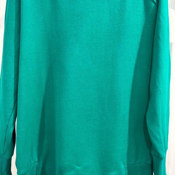Adidas terry oversized sweatshirt.  GREEN. - Picture 6 of 6